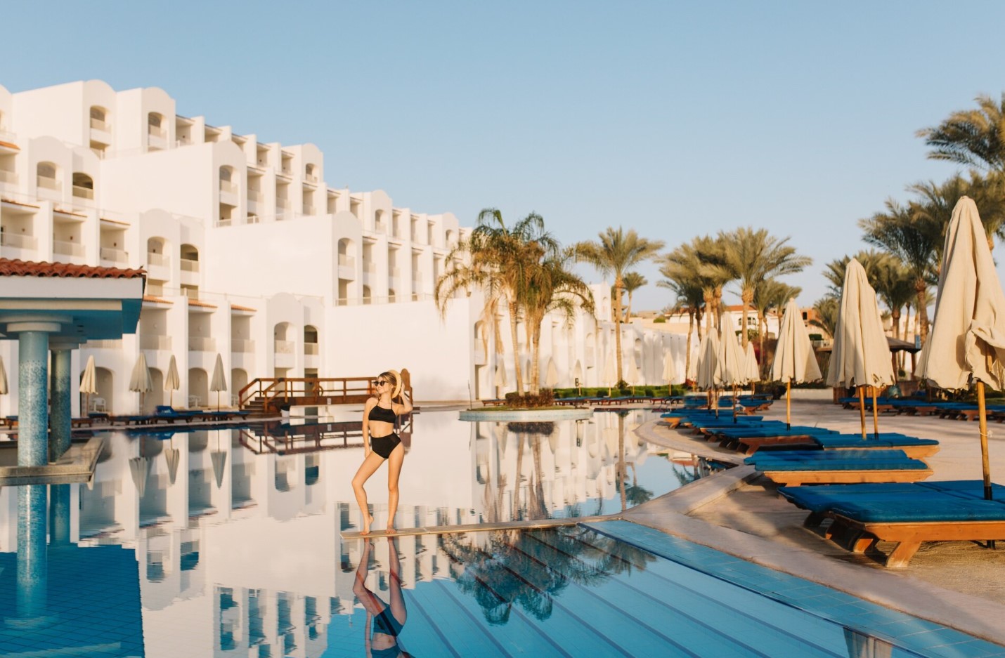 women in swimming pool